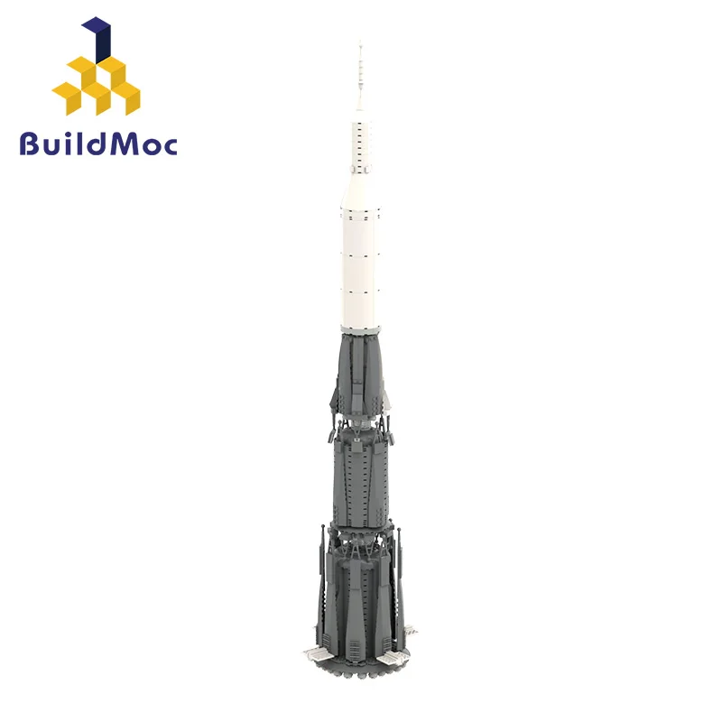 Buildmoc Sovietica N1 Moon Rocket Building Blocks Moon Saturn V Rocket Kit Esplora Sls Carrier Vehicle Bricks Regalo Giocattolo Per Bambini