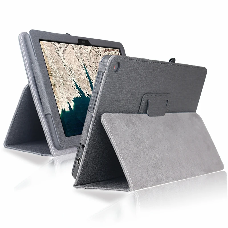 Mingfeng Per Lenovo Chromebook Duet 10E Custodia Protettiva Ideapad 10E Custodia In Pelle Staffa Pieghevole Con Telaio In Pu Da 10.1 Pollici