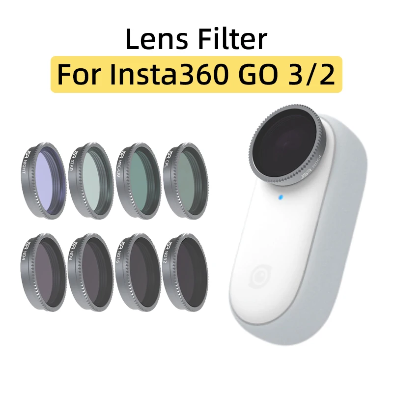 Per Insta360 Go 3Thumb Action Sports Camera Lens Filter Cpl/Nd4/Nd8/Nd16/Nd32/Nd64/Night/Star Filter Insta360 Go 2 Accessori