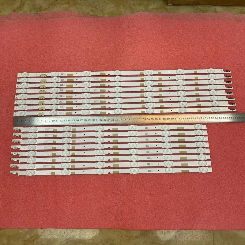 16 Pz/Set Striscia Di Retroilluminazione A Led Per Samsung Ue50Ju6800 Ue50Ju6850 Ue50Ju6800K Ue50Ju6850 Bn96-38479A 38480A V5Dr_500Sca 500Scb_R1