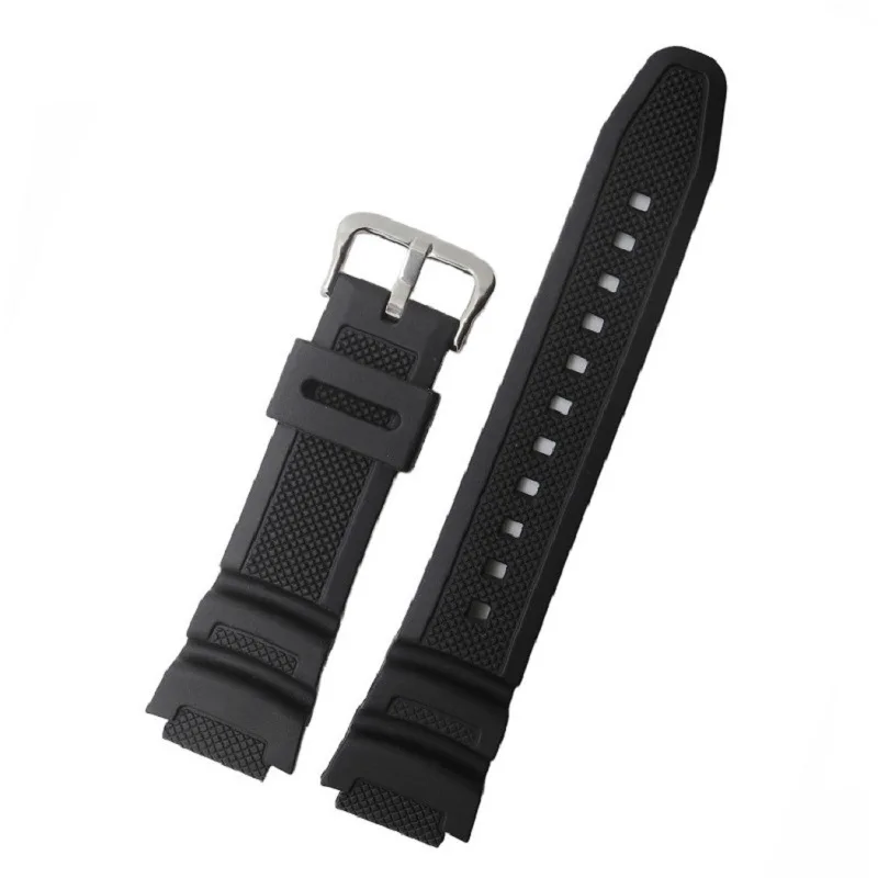 Cinturino In Gomma 18Mm Sostituire Per Orologio Elettronico Casio Ae1000W Aqs810W Mrw200H W800H