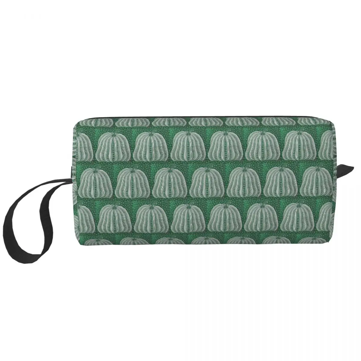 Pink Polka Dot Yayoi Kusama Abstract Art Pumpkin Polka Makeup Bag Donna Travel Cosmetic Organizer Fashion Storage Borse Da Toilette