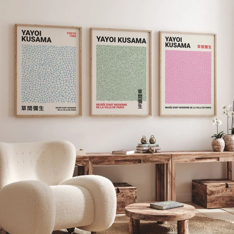 Yayoi Kusama Museum Exhibition Poster Arte Giapponese Zucca Canvas Painting Stampe Vintage Wall Art Pictures For Room Home Decor