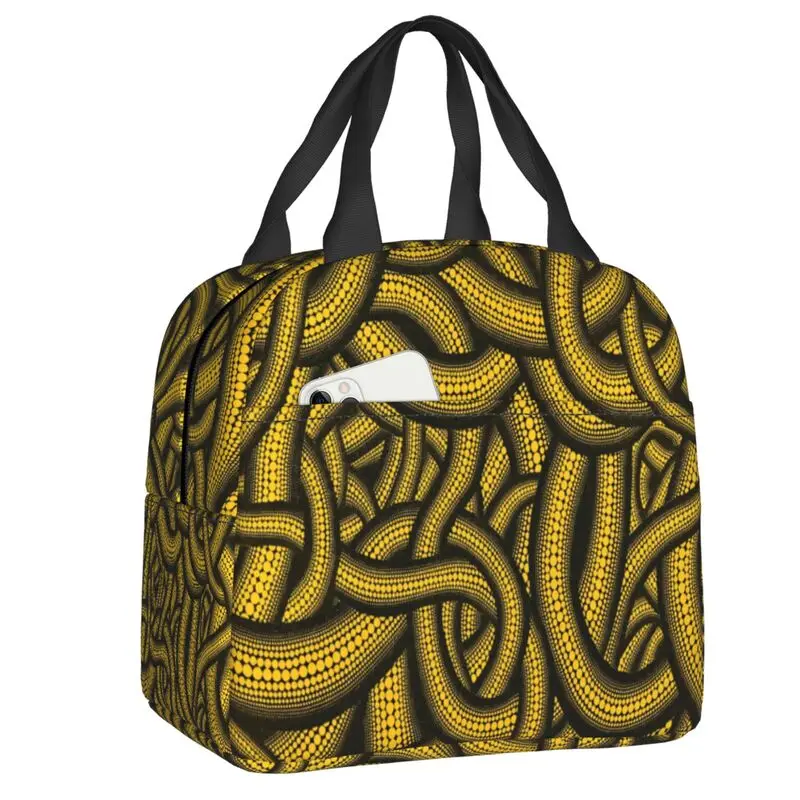 Yayoi Kusama Resuable Lunch Box Impermeabile Zucca Estetica Termica Cooler Cibo Isolato Lunch Bag Bambini Scuola Bambini