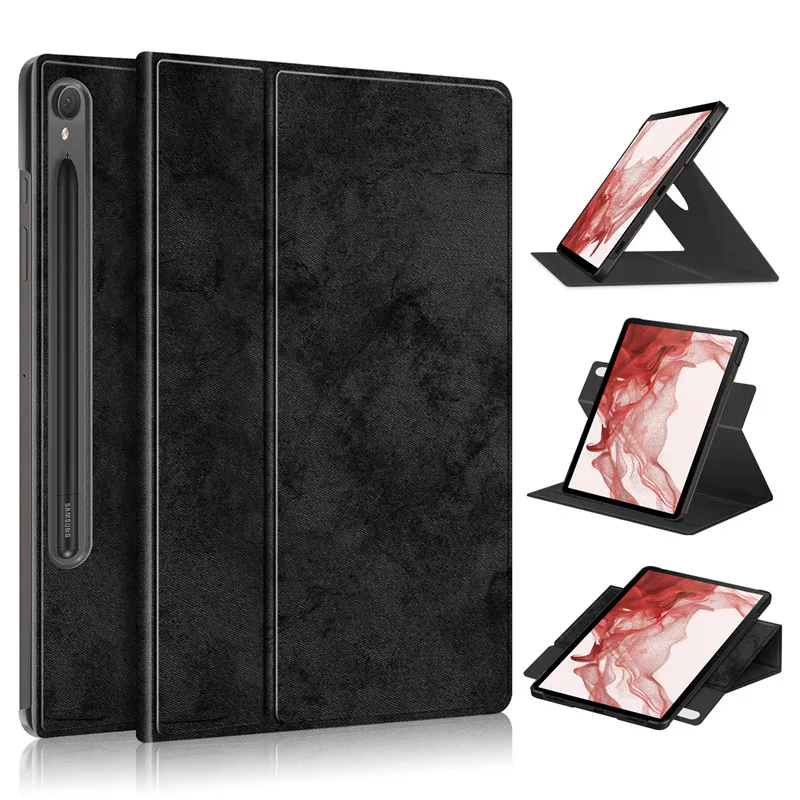 Tablet Coque Per Samsung Tab S9 Plus Custodia 360 Custodia Girevole In Tessuto Morbido Per Galaxy Tab S9 Plus Smart Case Per Tab S9 2023