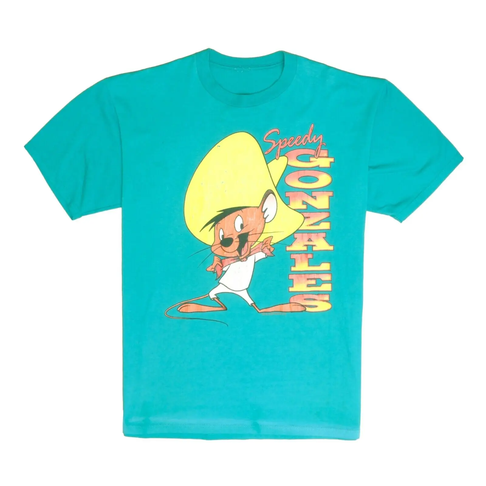 T-Shirt Vintage Speedy Ez Warner Bros Taglia Xl Teal Cartoon 1993 Anni '90