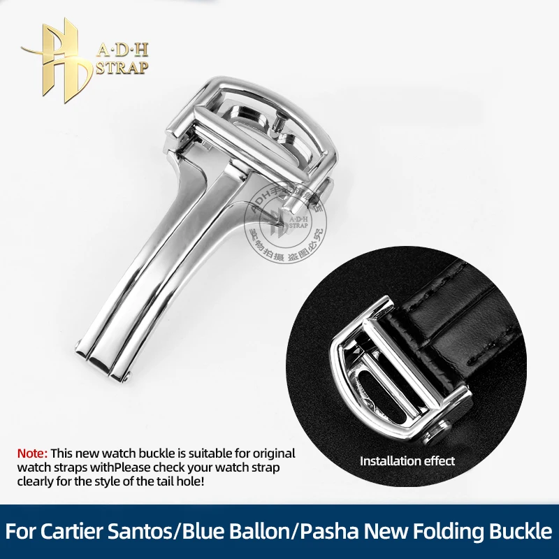 Fibbia Per Orologio In Acciaio Inossidabile Di Alta Qualità Per Cartier Santos Blue Ballon Serie Pasha Nuova Fibbia Pieghevole Fibbia Per Orologio In 