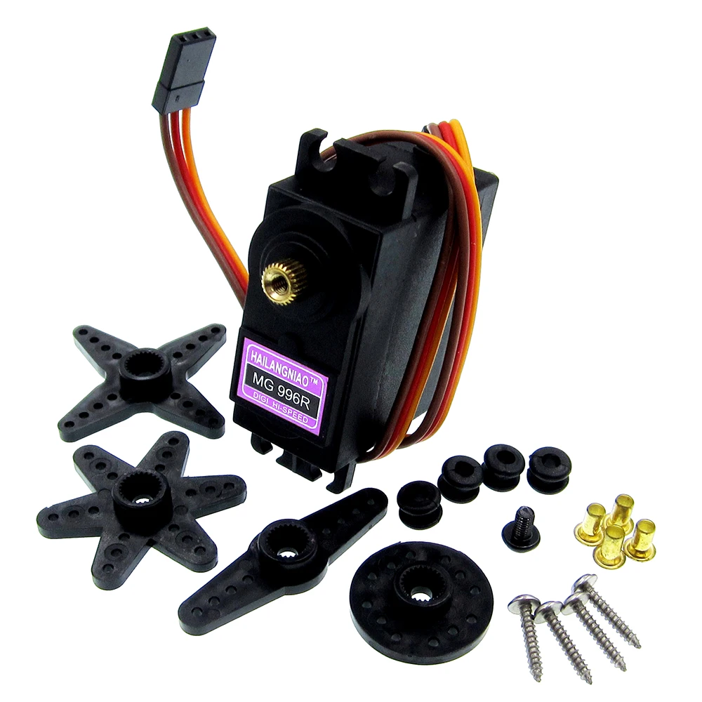 10Pcs Servi Digital Mg996R Mg996 Servo Metal Gear Per Futaba Jr Car Rc Model Helicopter Boat 360 Gradi