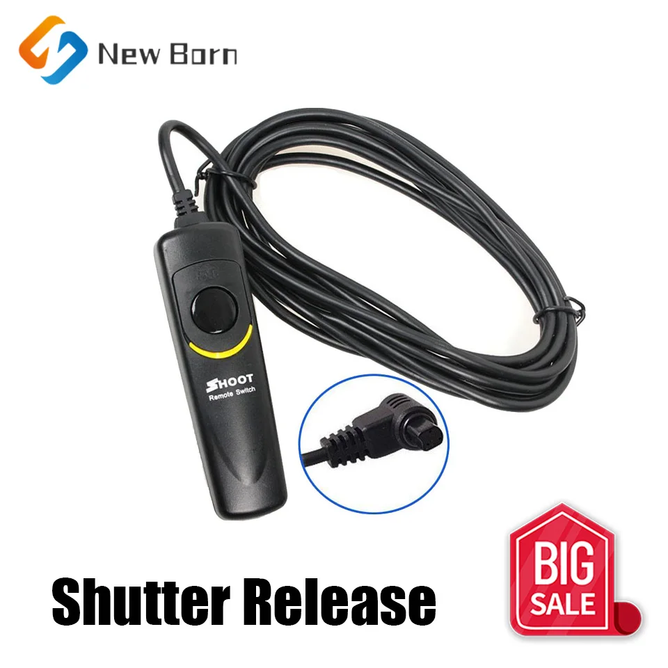 Cavo Di Rilascio Dell'Otturatore Del Telecomando Per Canon 7D 6D 10D 20D 30D 40D 50D 5D Mark Ii Iii 5 D2 5 D3 D30 D60 D2000 Rs-80N3