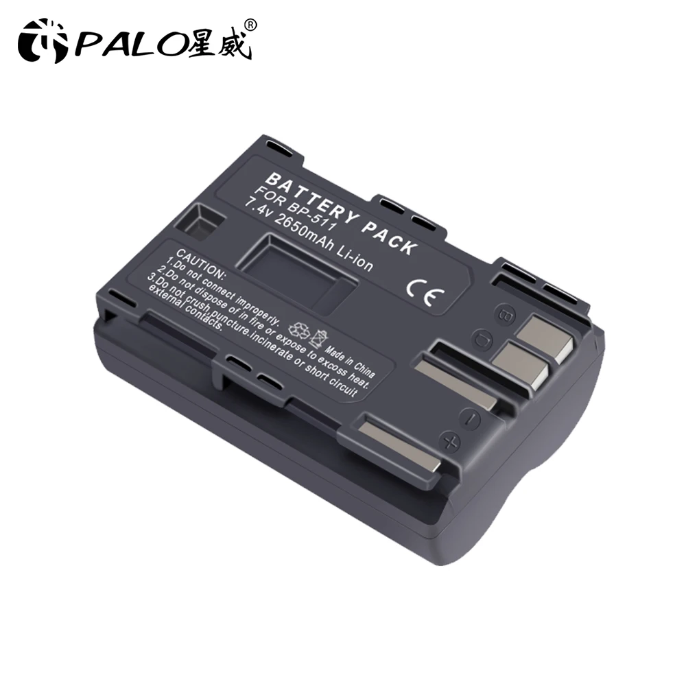 1-4Pcs 2650Mah Bp-511A Bp-511 Bp 511 Batterie Per Canon Bp-511 Bp-511A Bp511 50D 40D 30D D60