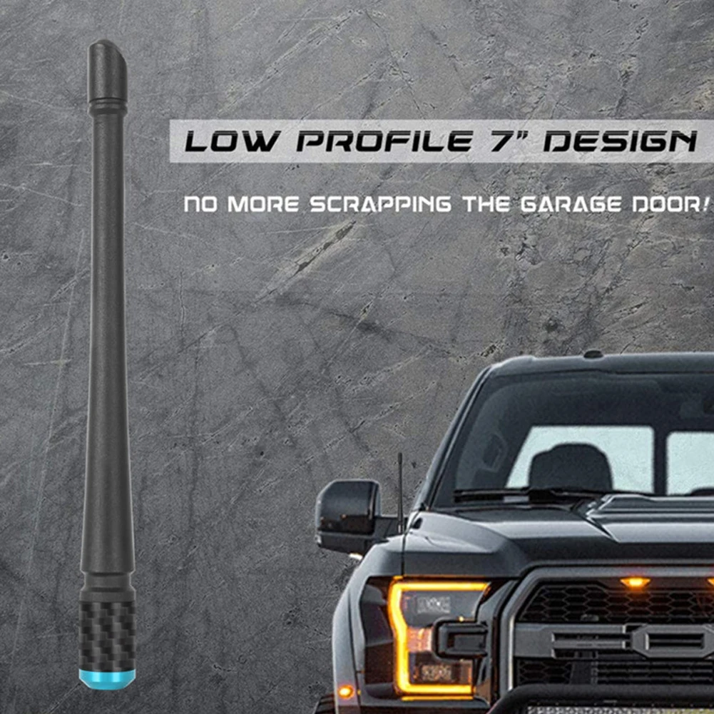 Autoradio Fm Am Signal Antenna Per Ford F150 Jeep Wrangler Per Harley Davidson Antenna In Gomma Da 7 Pollici Ricezione Fm/Am Ottimizzata
