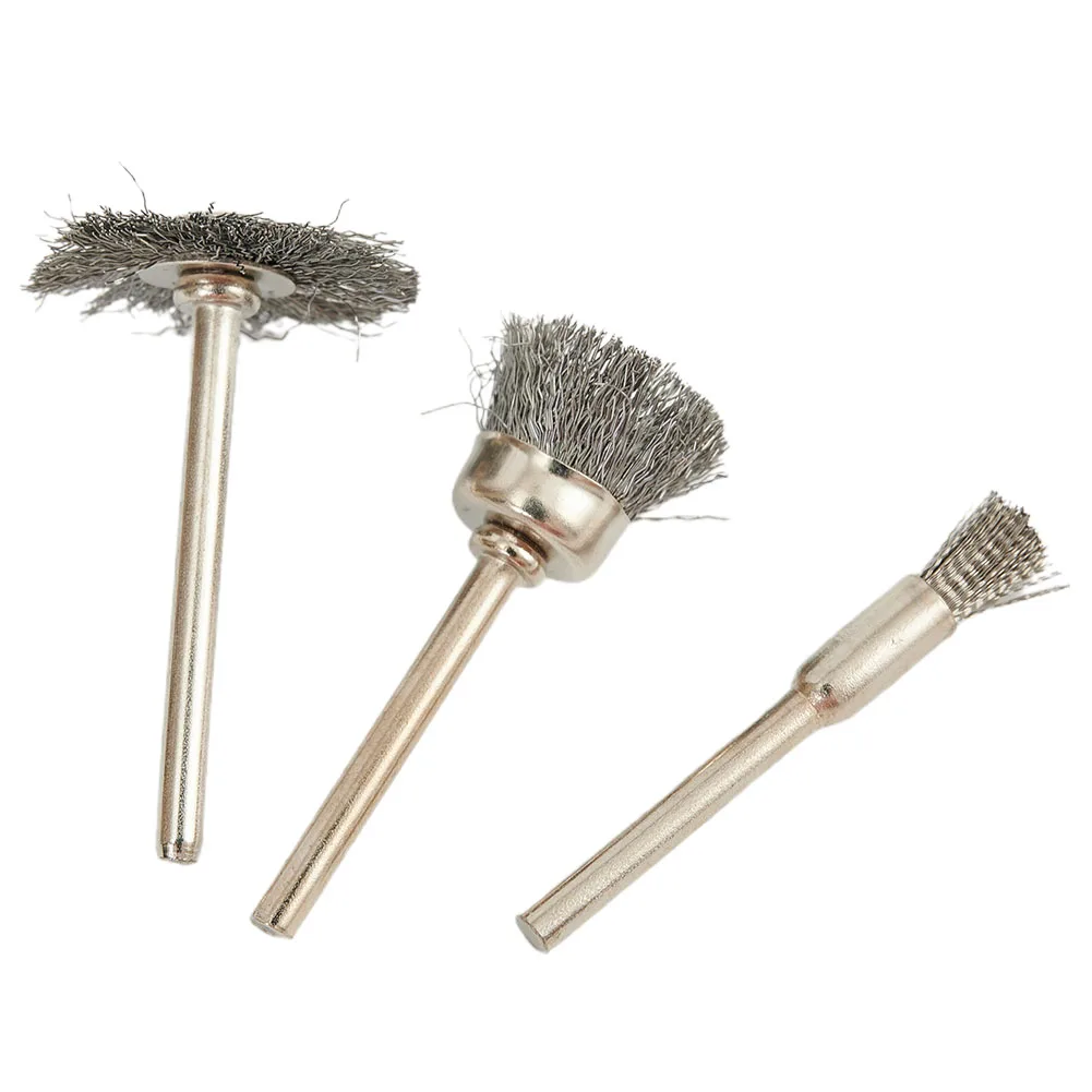 Set Da 9 Pezzi Spazzola Metallica Ruota Metallica Strumento Rotante Strumento Per La Pulizia Pulizia Della Superficie Metallica Derusting Rettifica Sp