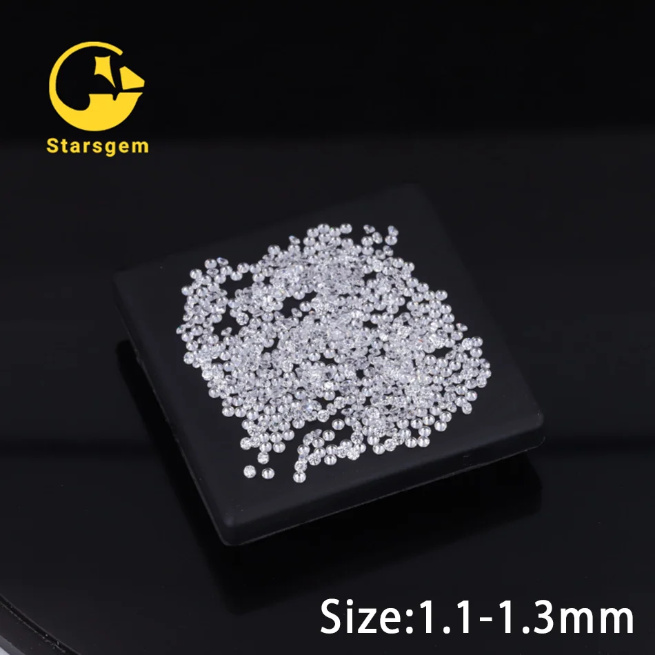 1.1-1.3Mm Lab Grown Diamond Hpht Diamantes Melee Stone Def Color Vvs Gemstones Diamants Pierres Edelstenen Diamant Loose Stones