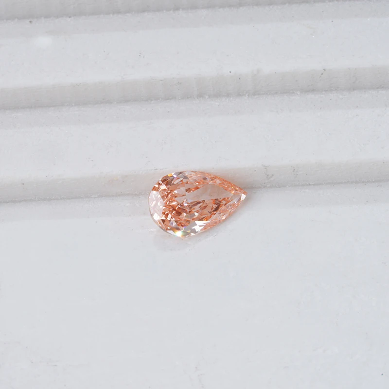 Hpht Lab Grown Diamonds Gems Pink Diamant Pear Cut Diamantes Gemstones Senza Certificato Gemstone Diamond Jewelry Making