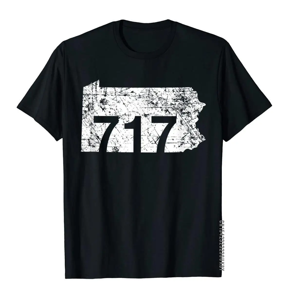 Custom Hangzhou Libano Harrisburg Area Code 717 Shirt Fitness Tight Top Camicie Magliette Da Uomo In Cotone Di Alta Qualità
