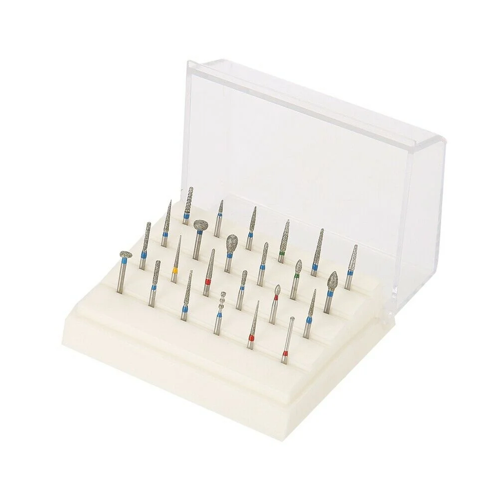 24Pcs Dental Burs Holder Dental Diamond Burs Drill High Speed Block Accessori Per Odontoiatria In Lega Autoclavabile