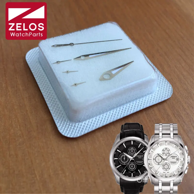 Luminoso Eta Cal:7750 Movimento Lancette Dell'Orologio Per Tissot T-Classic T035 Cronografo Automatico Orologio Hand Muslimate