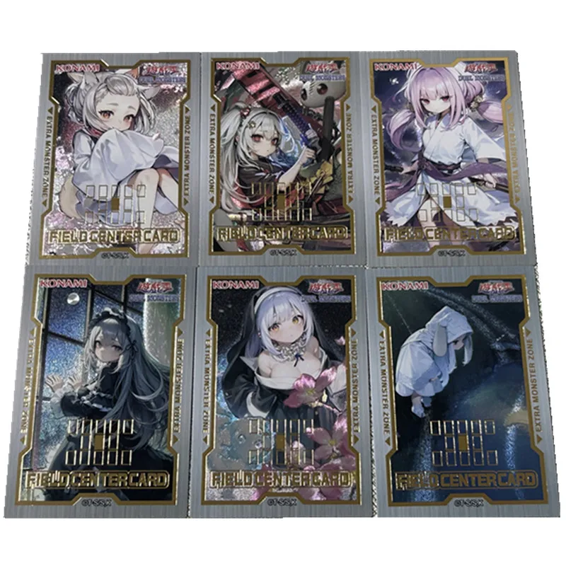 6 Pz/Set Yu-Gi-Oh! Flash Card Ash Blossom & Joyous Spring Ghost Ogre & Snow Rabbit Classic Anime Game Collection Card Gift Toy