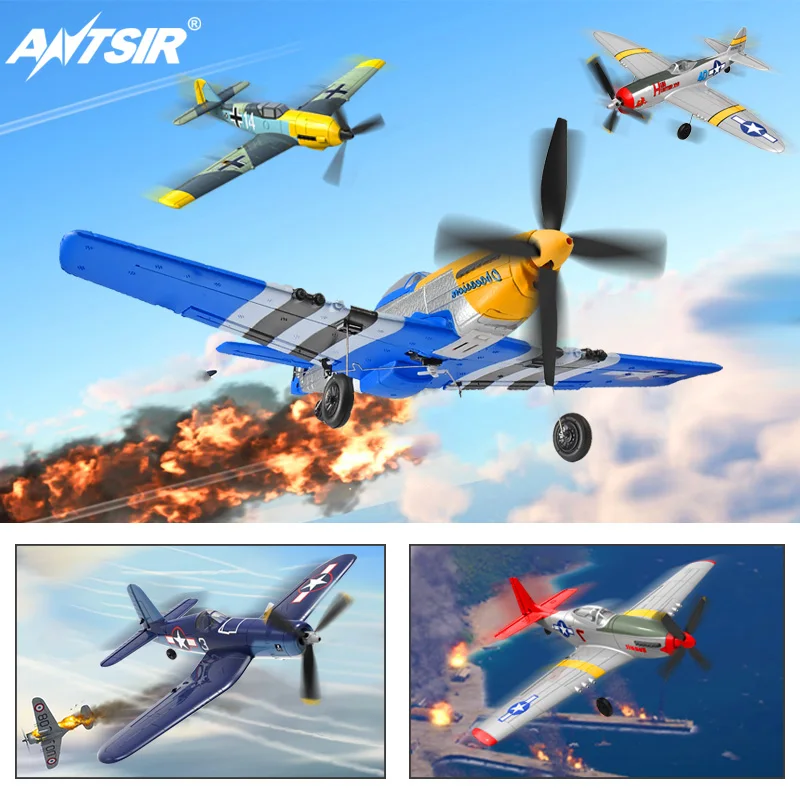 Aereo Volantexrc Rc 400Mm Zero/P51 Mustang /Bf109/Spitfire Rtf Aereo Con Sistema Di Stabilizzazione Xpilot One Key Aerobic