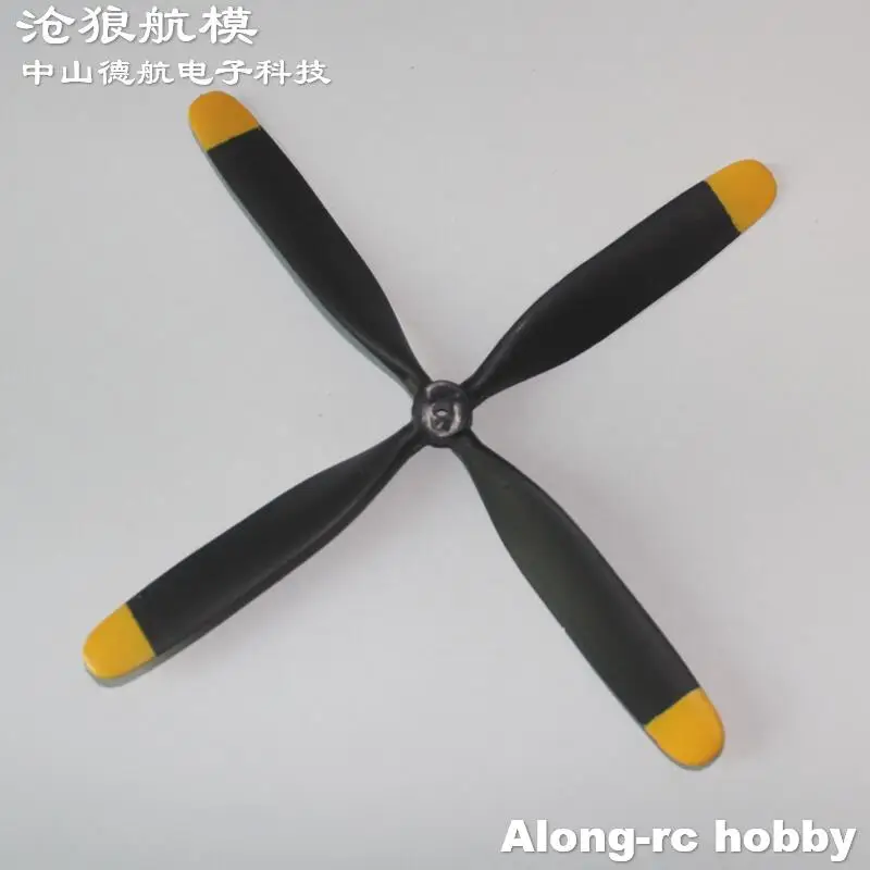 Elica 3 Pezzi Ep170Mm 4 Pale Per Aereo Aereo Rc Pezzo Di Ricambio "Ex Rc P51 Apertura Alare 750Mm Park Volantino P51 Mustang 768-1