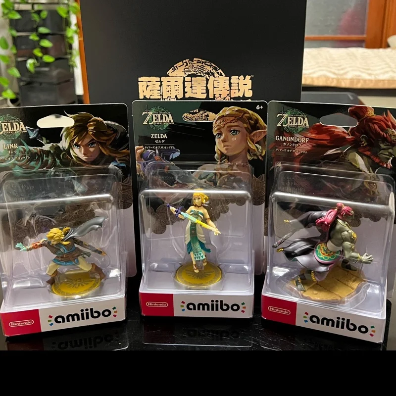 Nuovo Originale The Legend Of Zelda Tears Of The Kingdom Amiibo 8Cm Link Anime Figure Totk Action Figurine Statue Dolls Gift Toys