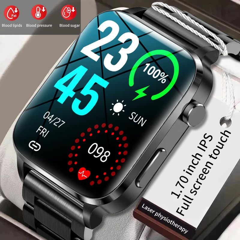 Lige Blood Glucose Smart Watch Men Health Ecg Monitor Blood Pressure Sport Fitness Watch Ip68 Smartwatch Impermeabile Per Xiaomi