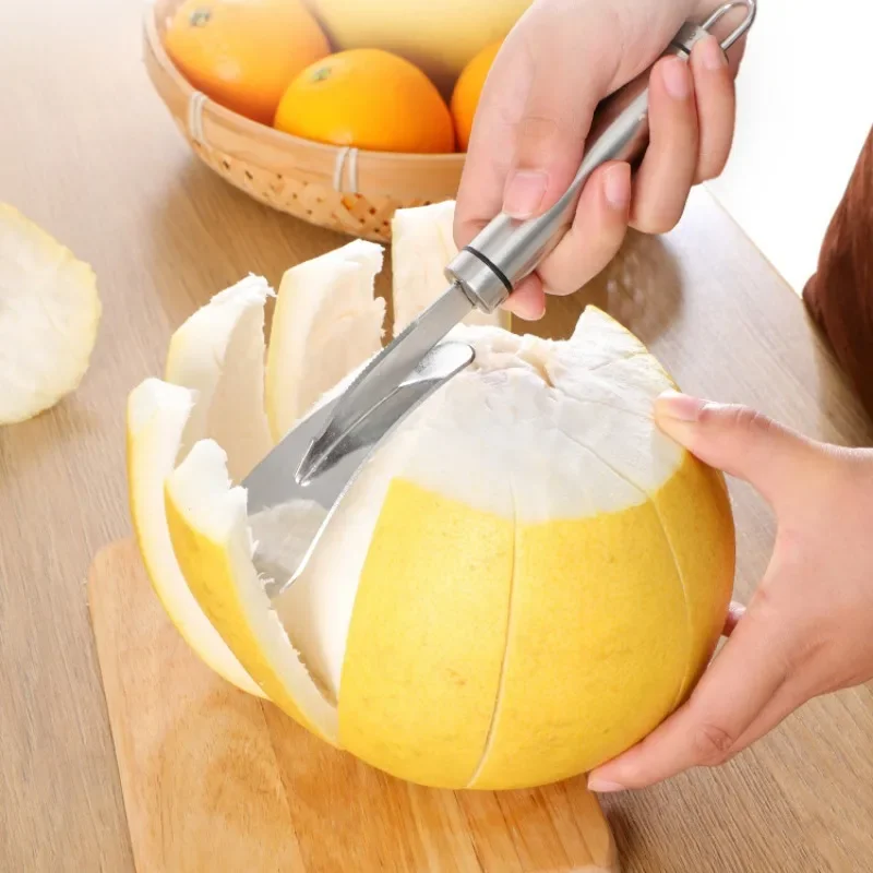 Pelapatate Arancione 304 In Acciaio Inox Pomelo Apri Arancione Pitaya Pelapatate Per Uso Domestico Pomelo Coltello Pelapatate Limone Uva Frutta