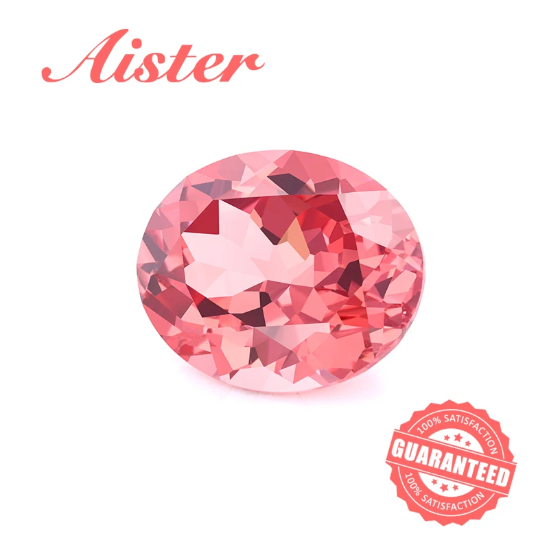 Nuovo Taglio Ovale Lab Grown Padparadscha Color Zaffiro Pietra Preziosa Sciolta Con Certificato Agl