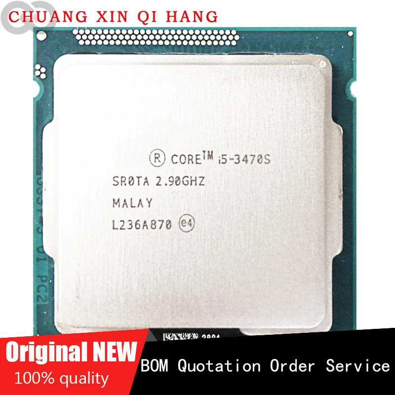 Utilizzato Per I5 3470S I5-3470S 2.9Ghz Processore Cpu Quad-Core Quad-Thread Usato 6M 65W Lga 1155