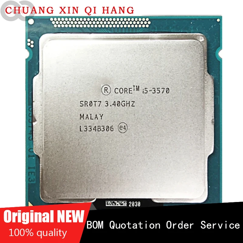 Utilizzato Per I5 3570 I5-3570 3.4Ghz Processore Cpu Quad-Core Quad-Thread Usato 6M 77W Lga 1155