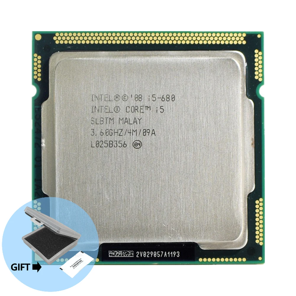 Processore Intel Core I5-680 I5 680 3.6 Ghz Dual-Core Cpu 4M 73W Lga 1156