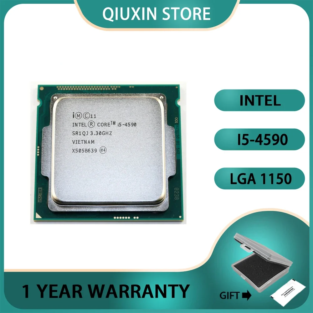 Processore Cpu Intel Core I5-4590 I5 4590 Lga 1150 3.3 Ghz Quad-Core 6M 84W