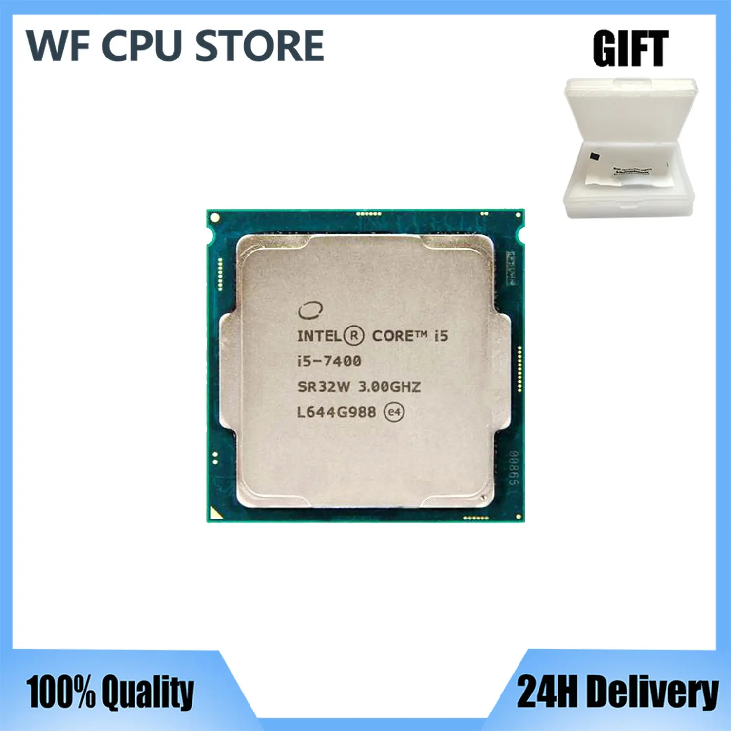 Processore Cpu Quad-Thread Quad-Core Intel Core I5-7400 I5 7400 3.0 Ghz 6M 65W Lga 1151