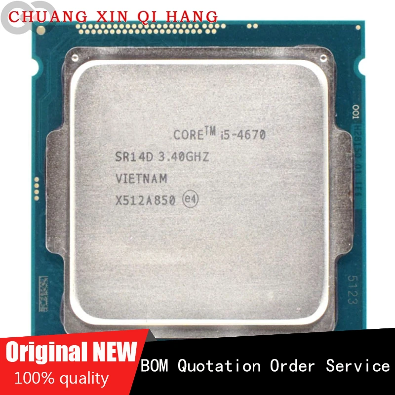 Utilizzato Per I5 4670 I5-4670 3.4 Ghz Processore Cpu Quad-Core Usato 6M 84W Lga 1150
