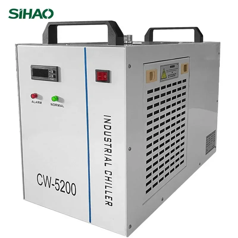Vevor Cnc Industrial Water Chiller Cw-5200 Cw-5000 Laser Engraver Machine Water Cooler Per 80W-130W Co2 Glass Laser Tube Cooling