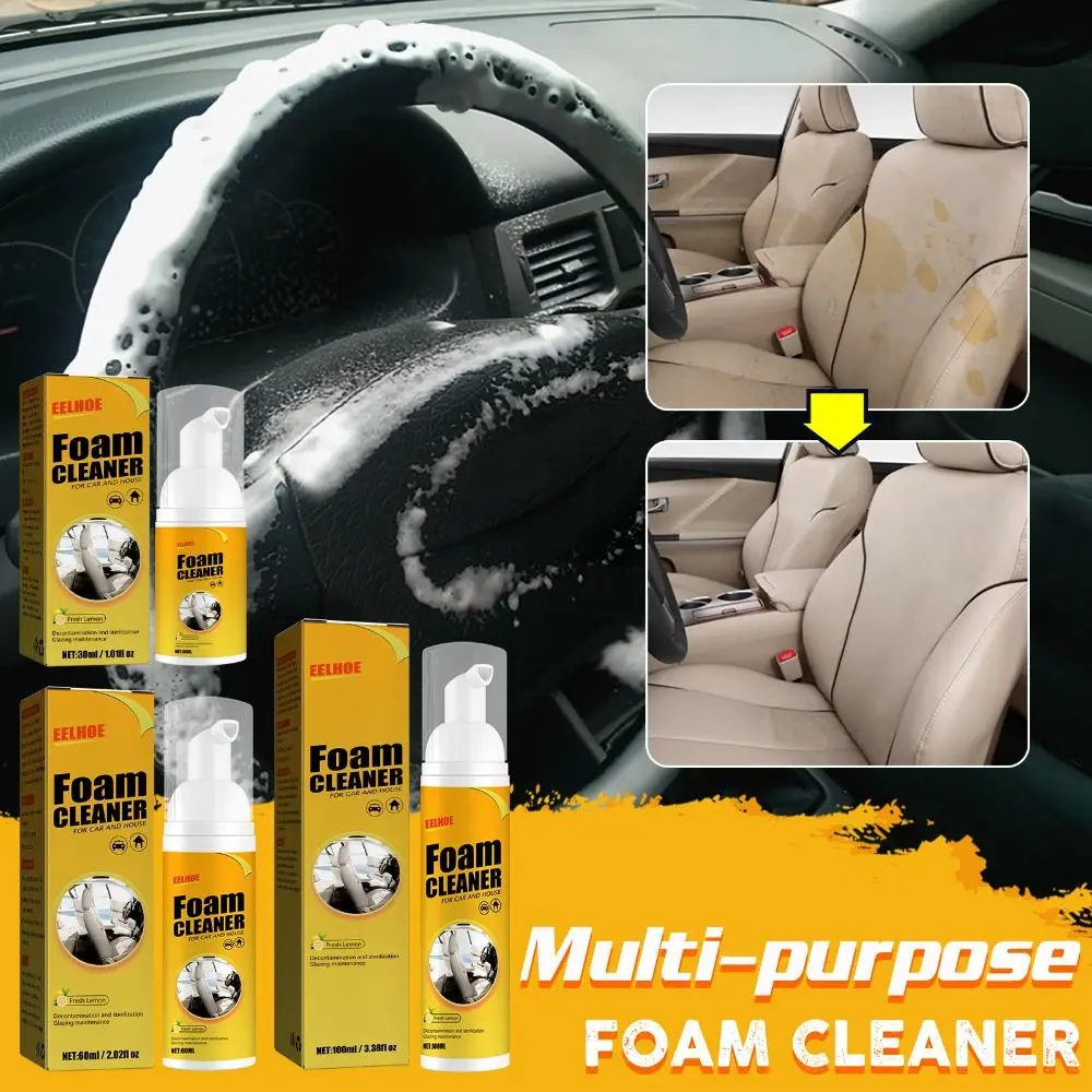 30/60/100/150Ml Detergente Multiuso In Schiuma All Around Master Leather Magic Foam Cleaner Seats Volante Detergente In Schiuma Spray