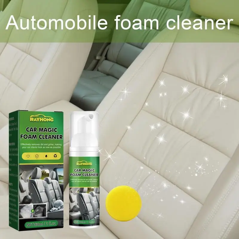Detergente Per Seggiolino Auto Per Interni Auto Sedile In Pelle Spray Detergente In Schiuma Per Veicoli Magic Foam Cleaner Spray Potente Kit Smacchiat