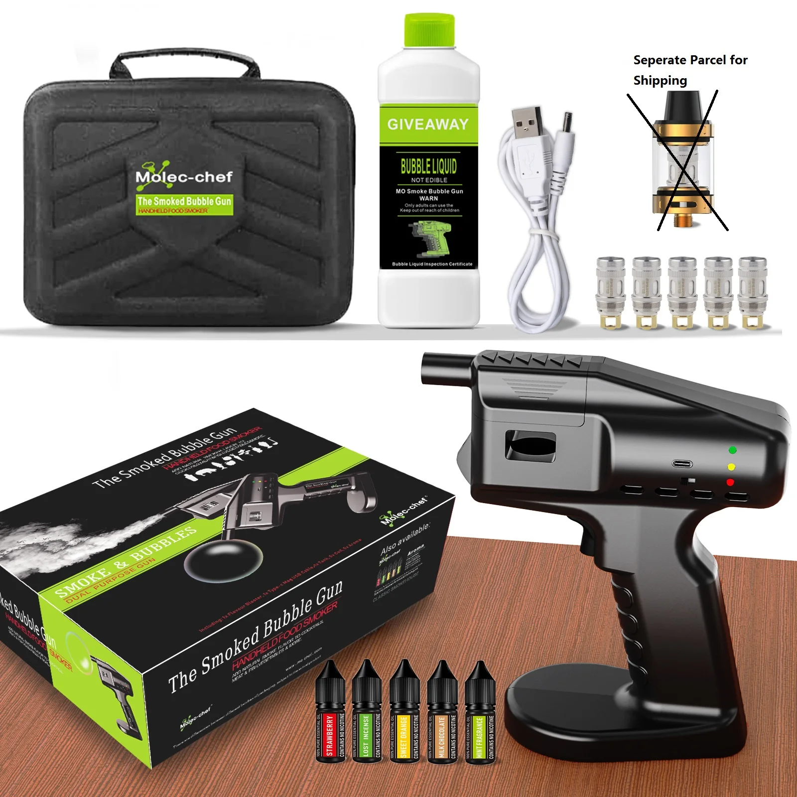 Elf Bar Smoking Flavor Blaster Cocktail Smoker Barman Barman Bartender Kit Accessori Per Alimenti Affumicati Home Brewing & Wine Making Barware