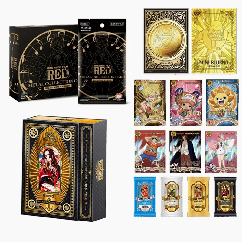 Hancock One Piece Card For Children Grand-Line Infinite Treasure Summer Romance Down Chopper Collection Edition Kid Birthday Toys