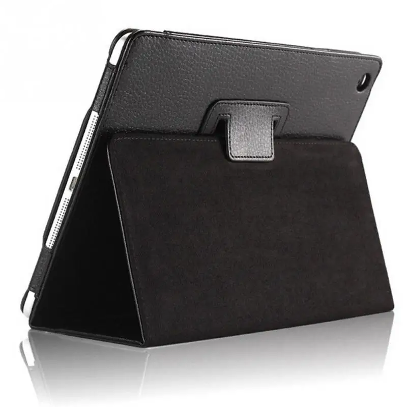 Di Vibrazione Del Litchi Pu Custodia In Pelle Per Ipad 2/3/4 Custodie Auto Sleep Wake Up Tablets Copertura Per Ipad4 A1430 Astuto Supporto Del Basamen