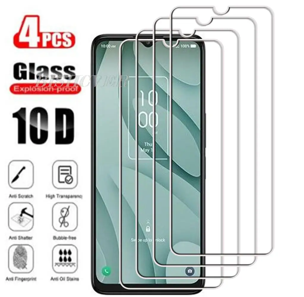 4 Pezzi Di Vetro Temperato Per Tcl 40 Nxtpaper 5G 40 X Xe 5G 6.6 "2023 Tcl 40 Nxtpaper Pellicola Protettiva Per Schermo In Vetro