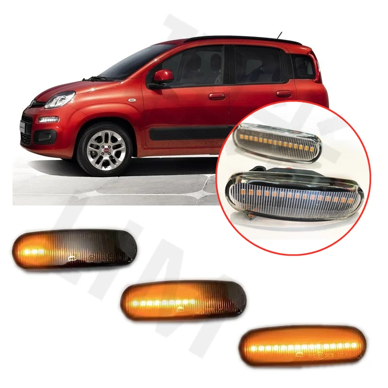 Per Fiat Panda 169 2003-2011 Panda 312 2012 2013 2014 2015 2016 2017 2018 2019 Sequenziale Dinamica Led Indicatore Laterale, Luce Di Segnale