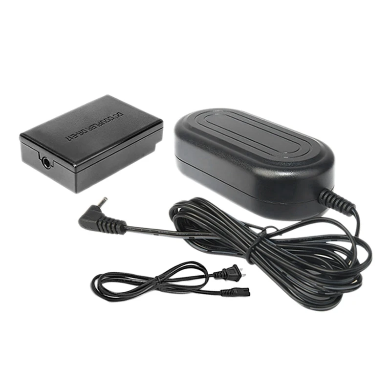 Rise-Ack-E17 Kit Adattatore Di Alimentazione Ca Per Fotocamera Slr/Caricabatterie Per Canon Eos M3/ M5/ M6 (Spina Usa)