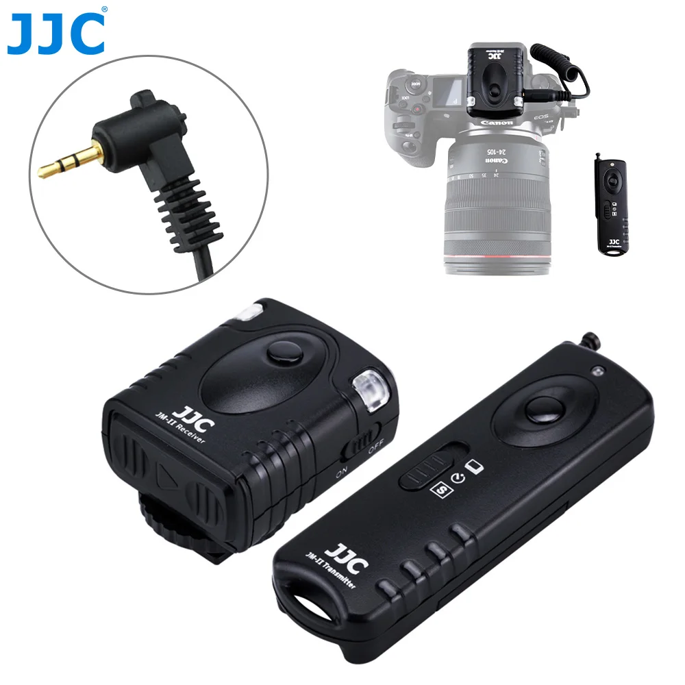 Telecomando Wireless Jjc Per Canon Eos 60D 70D 77D 80D 90D Eos R8 R R6 Rp M5 M6 Mark Ii Altre Fotocamere Con Connessione Sub Mini