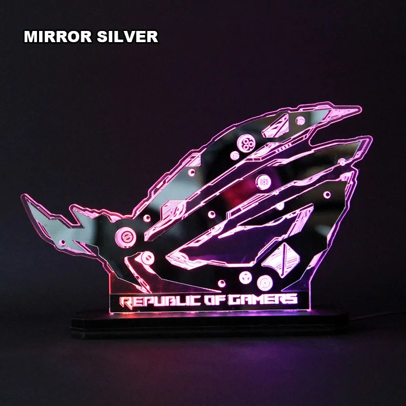 Custodia Per Computer Desktop Fai Da Te Rog Figure Republic Of Gamers Luminous Gamers Cabinet Ornaments Mod Accessori Per Pc