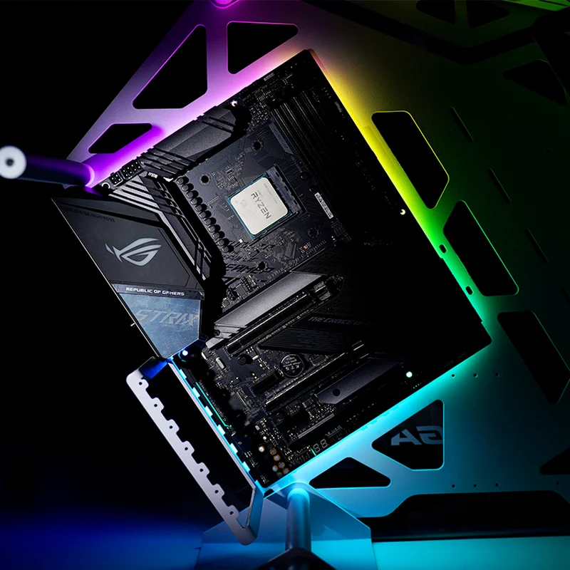 Rgb Computer Scheda Madre Lighting Pad 5V 3Pin Pc Case Frame Atx Matx Itx Mobo Decorazione Mod Argb Pannello Acrilico Aura Sync