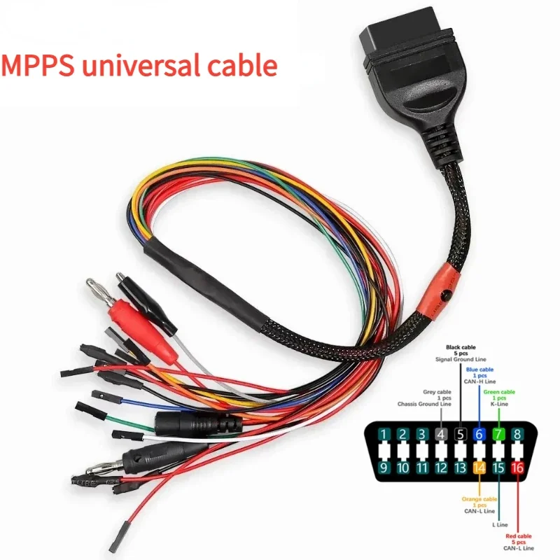 Adattatore Diagnostico Obd2 Mpps V18/V16/V21/V22 Obd Breakout Cavo Tricore Ecu Cavo Pinout Da Banco Mpps V21 Mpps Cavo Universale