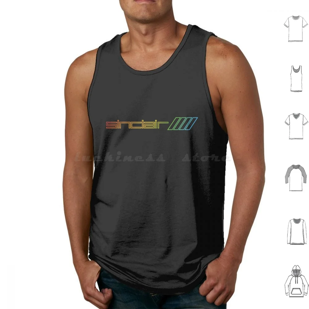 Zx Spectrum Illustrated Canotte Gilet Senza Maniche Zx Spectrum 48K 128K Computer 8 Bit Retro Amstrad Commodore Amiga Ghianda Oric
