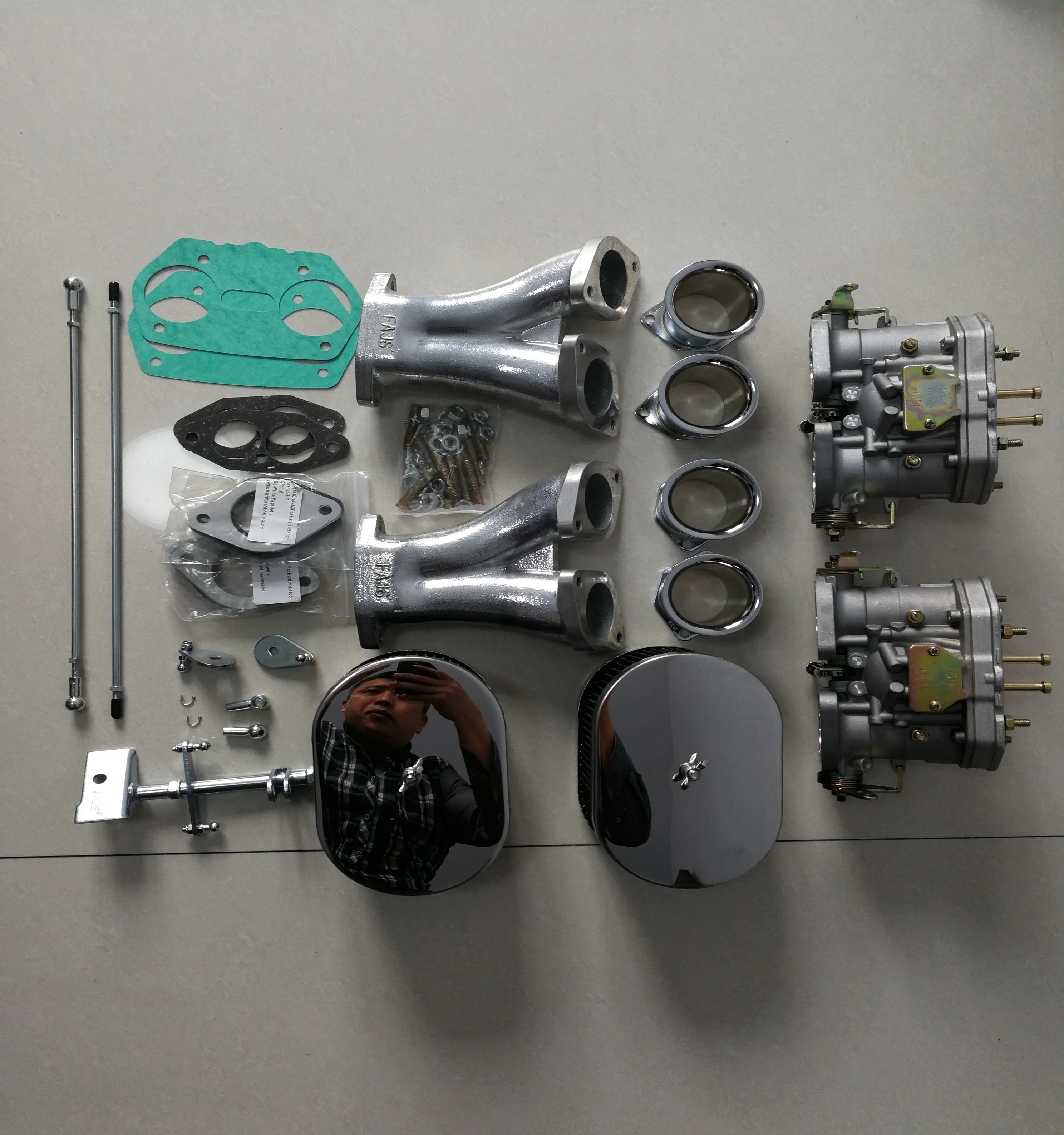 Sherryberg Carburatore Carb Cnversion Kit Per Vw Type 1 Fajs Hpmx Weber Idf Dual 40Mm Carb Kit T1 Linkage T1 Tall Standard Idf
