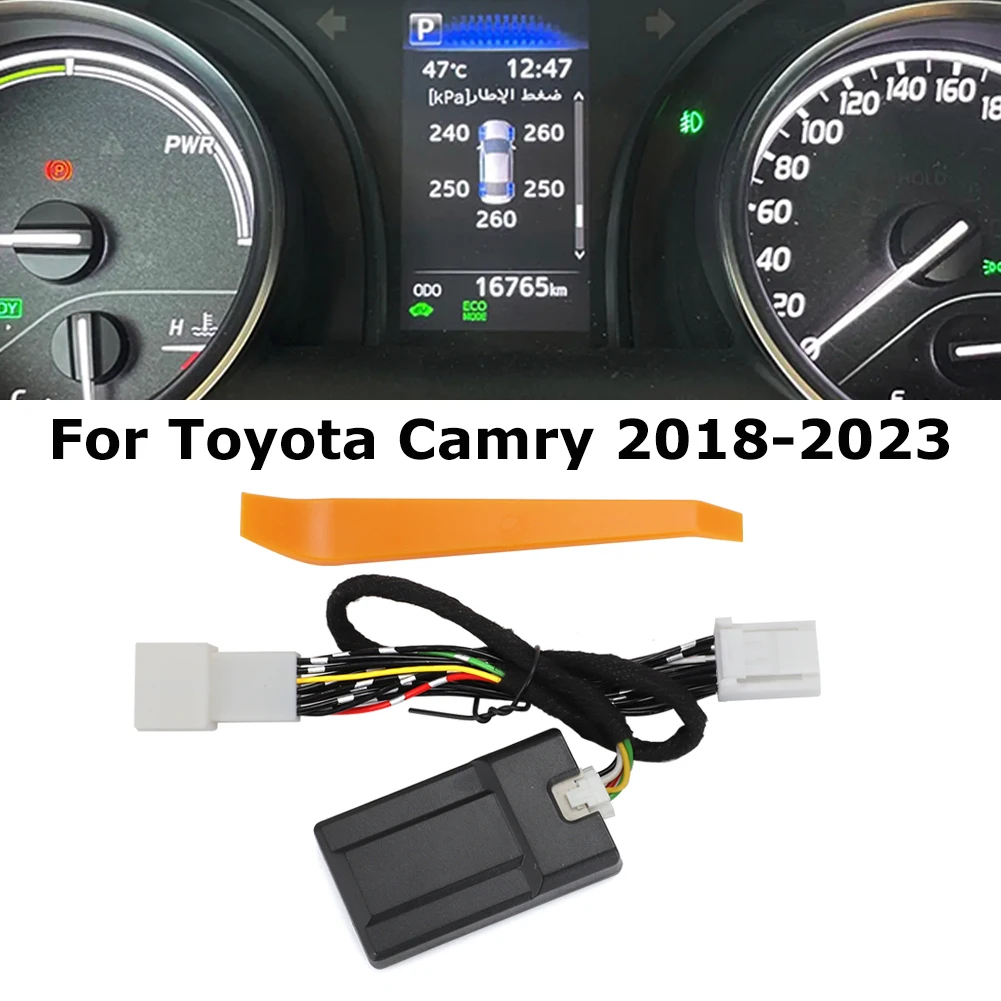 Smart Car Tpms Tire Digital Lcd Display Auto Security Alarm Monitor Della Pressione Dei Pneumatici Per Toyota Camry 2018-2023 Rav4 Corolla 2019